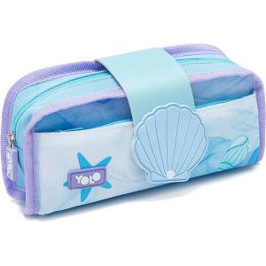 YOLO Ученически несесер YOLO Flip - Ocean, 1 цип (121305-170-2)