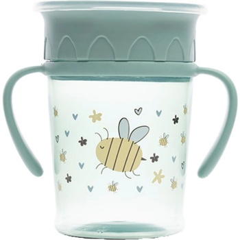 Lorelli Неразливаща се чаша с дръжки Lorelli My Friend - 360°, 275 ml, зелена (10230520006)