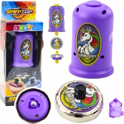 Lean Toys Vystřelovač s káčou létající disk fialový