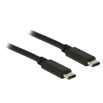 Delock Кабел Delock, 2 x USB-C 2.0, 0, 5 м, черен (83672)