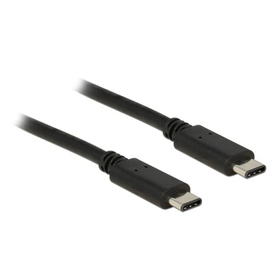 Delock Кабел Delock, 2 x USB-C 2.0, 0, 5 м, черен (83672)