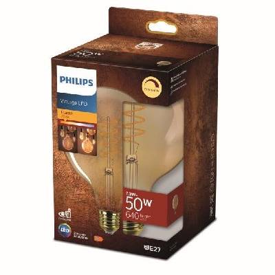Philips LEDclassic 50W G120 E27 2200K GOLD RF 1PF