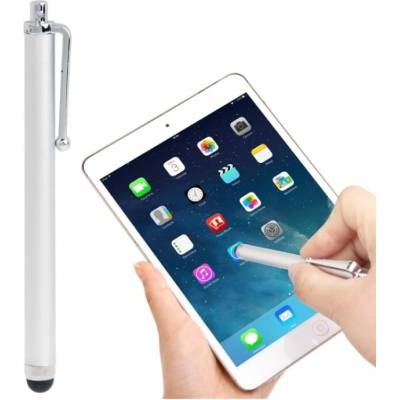 Dotykové pero Stylus iPhone 5, 5S, 5C / 4, 4S, iPad Air, iPad 4, iPad mini strieborná farba