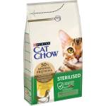 Cat Chow , Sterilised с Naturium, за кастрирани котки, с пиле - 1.5кг