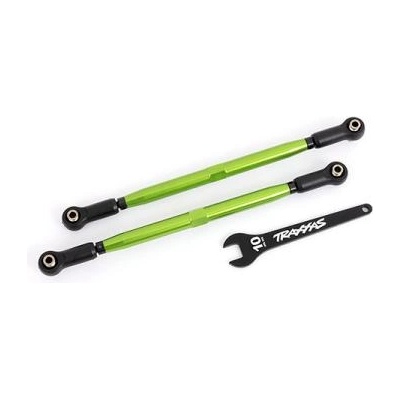 Traxxas алуминиев зелен кормилен свързващ прът (2) (за #7895)