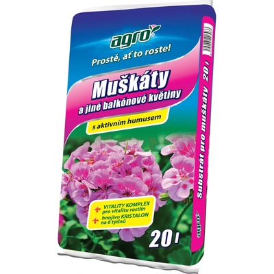 Agro CS na muškáty a iné balkónové kvety 20 l