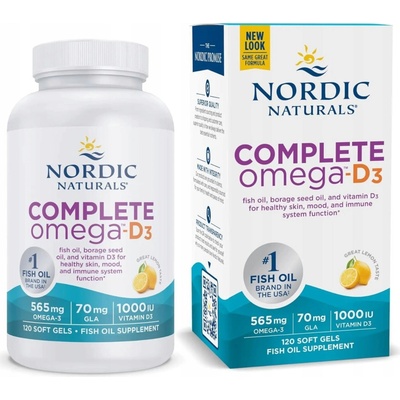 Nordic Naturals Complete Omega-D3 Lemon 60 kapsúl