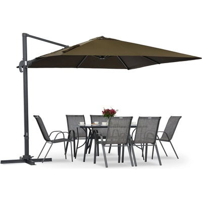 Garden Point кафяв чадър Siena 3x3m (GAP1143)