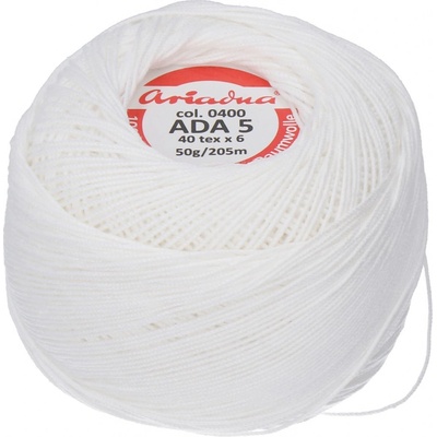 Ariadna Priadza pre frivolitky Ada 5 50 g - 0400