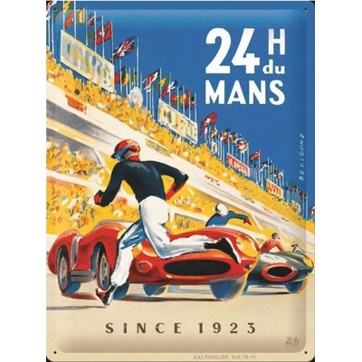 Plechová ceduľa 24h du Mans - Racing Poster, 30 × 40 cm
