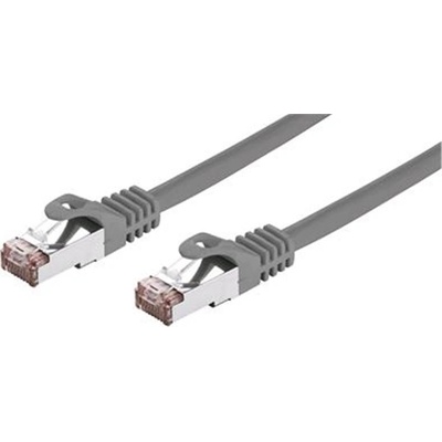 C-Tech CB-PP6F-15 patch, Cat6, FTP, 15m, sivý