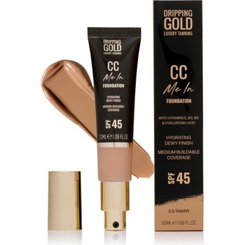 Dripping Gold Lehký hydratační make-up a CC krém SPF 45 Me In CC Foundation 5.5 Tawny 32 ml