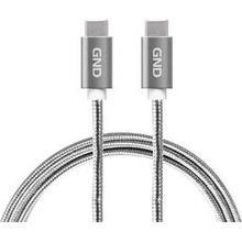 GND USBCC100MM0 USB-C / USB-C 3.1, PD, 1m, šedý