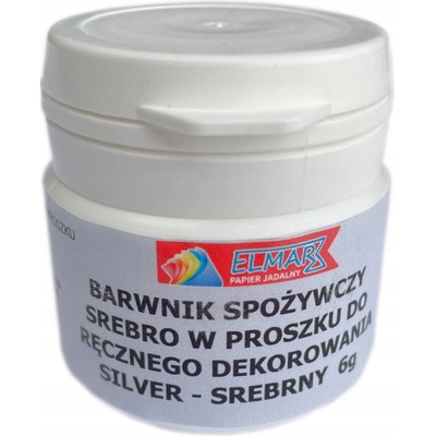 Food Colours Práškové farbivo 1 ks strieborné 6 g