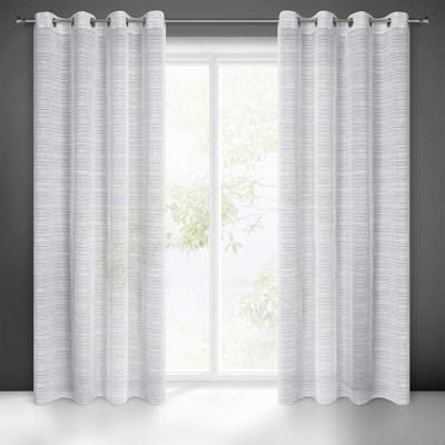 Takoy Záclona ARIA s vodorovnými pruhy a efektem deště, poloprůhledná 140 x 250 cm-HF-399419 | 140 x 250 cm
