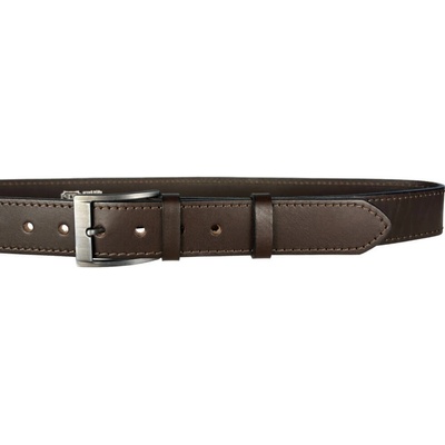 Penny Belts kožený opasek F7-1-40 tmavě hnědý