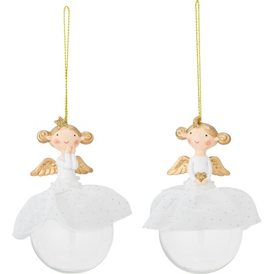 Bloomingville Griselda Коледни украшения ангели, 2 бр (82061889)