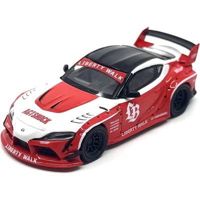 TOYOTA GR SUPRA LB-WORKS RED/WHITE 2025 1:64 Mini GT
