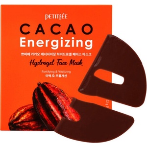 Petitfee Cacao Energizing Hydrogel Face Mask - Хидрогелна освежаваща маска за лице с екстракт от какао 1бр/32г