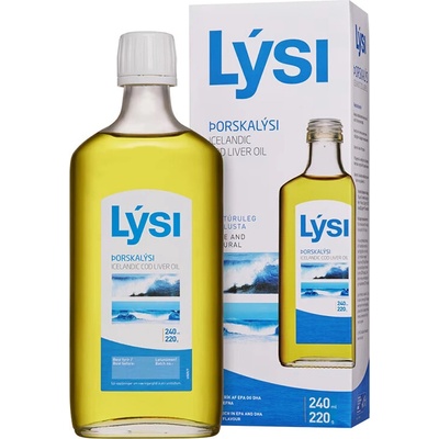 Lysi Омега-3 - масло от черен дроб на исландска риба треска - EPA - 690 mg, DHA - 920 mg (+ витамини А & D3), 2160 mg, 240 ml (220104 LYSI)
