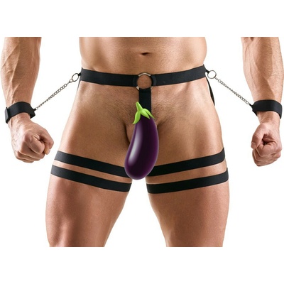Svenjoyment Hip Harness with Cock Ring and Cuffs