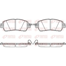 Sada brzdových destiček, kotoučová brzda REMSA 1656.04