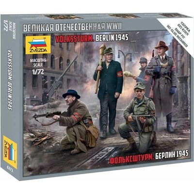 Zvezda Wargames WWII figurky 6272 German Volkssturm 1:72 – Zboží Dáma