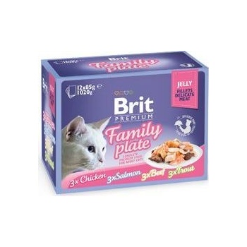 Brit Premium Cat D Filety v Jelly Family Plate 12 x 85 g