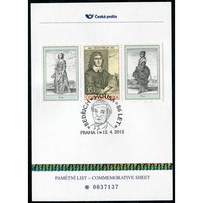 Česká pošta (2012) PLZ 17 - Pamětní list - Praha 1: Bedřich Housa