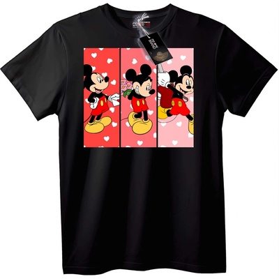 NOONEBRAND Тениска Mickey Mouse Love - M, White