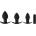 Black Velvets Butt plug set