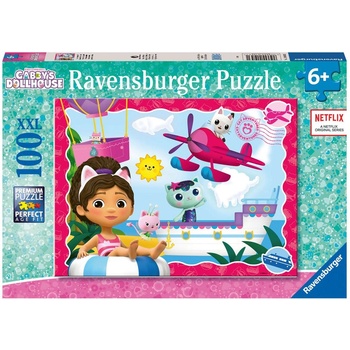 Ravensburger Пъзел Ravensburger от 100 XXL части - Котешки приключения с Габи (12001053)