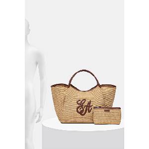 Giorgio Armani шопинг чанта дамска от сплетена материя (EW001008.AF25819)