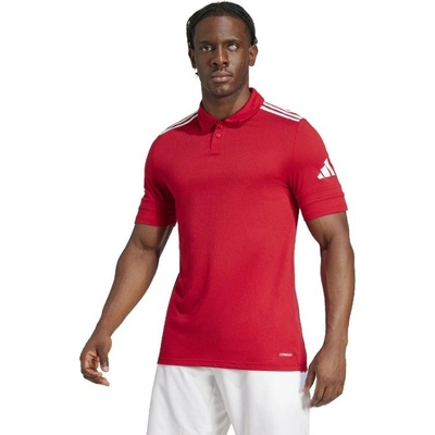 adidas polo Sqaudra 25 červeno bílé