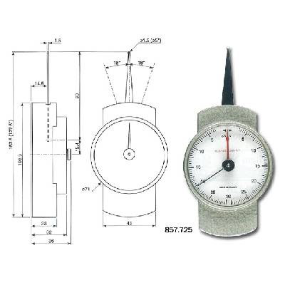 Ruční páčkový siloměr 10-100 N