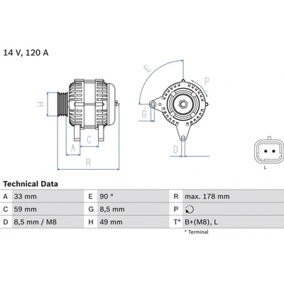 Generátor BOSCH 0 986 045 241