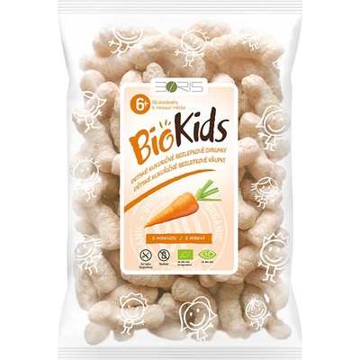 BioKids Царевичен снакс с морков за деца Без глутен и сол 55г
