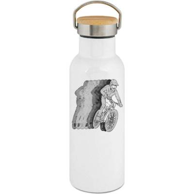123TRIKO termoska Retro cyklista, černý tisk 500 ml rybaření