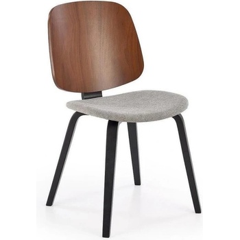 Velmoro Трапезен стол К-563 орех/сиво/черно