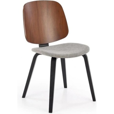 Velmoro Трапезен стол К-563 орех/сиво/черно