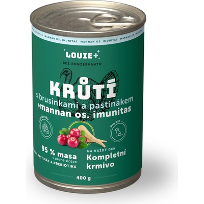 Louie Morčacie s brusnicami paštrnákom a prebiotikami 400 g