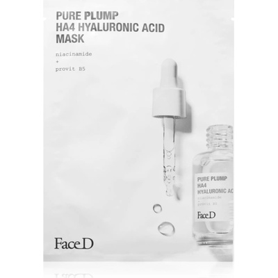 Face D Pure Plump HA4 платнена маска с хиалуронова киселина 17ml
