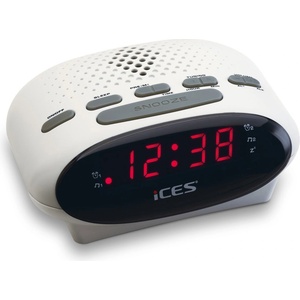 Lenco ICR-210 White - Радиобудилник с голям лесно читаем дисплей и PLL FM радио (081982) Будилник