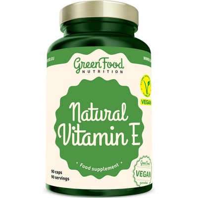 GreenFood Nutrition Natural Vitamín E 90 kapsúl