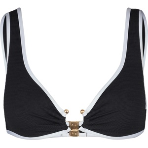 Seafolly Дамско бикини горнище Seafolly Women's Beach Bound Ring Front Tank Bikini top - Black - размер 32 (EU) (150-4245-0110)