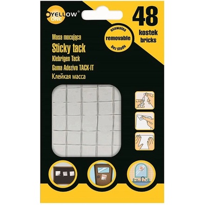 Yellow One Монтажни лепенки на кубчета YelloOneTack 50g Бял (1938001-10-125-1041)