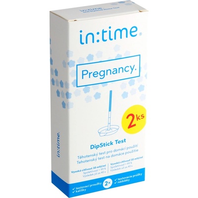 Intime Pregnancy DipStick těhotenský test 2 ks – Zboží Dáma