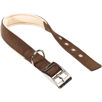 Ferplast Daytona - Регулируем нашийник за кучета с метална катарама, 45 до 53 см. /25 мм. кафяв