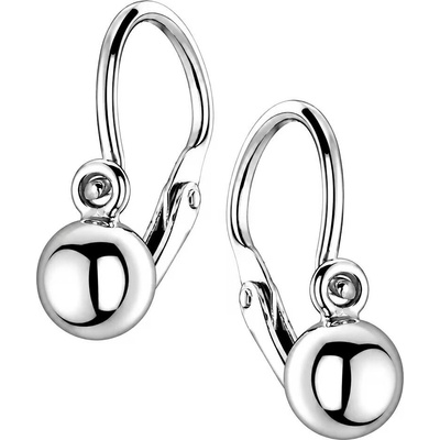 Zlaton Náušnice bílé zlato kulička visací 1.2cm 0.65g 000470205240