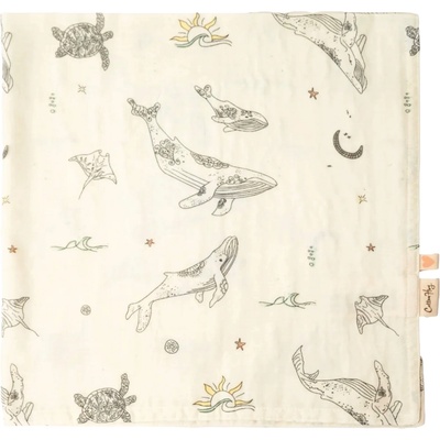Cotton Hug Бебешка памучна пелена Cotton Hug - Океан, 120 х 120 cm (CH081)